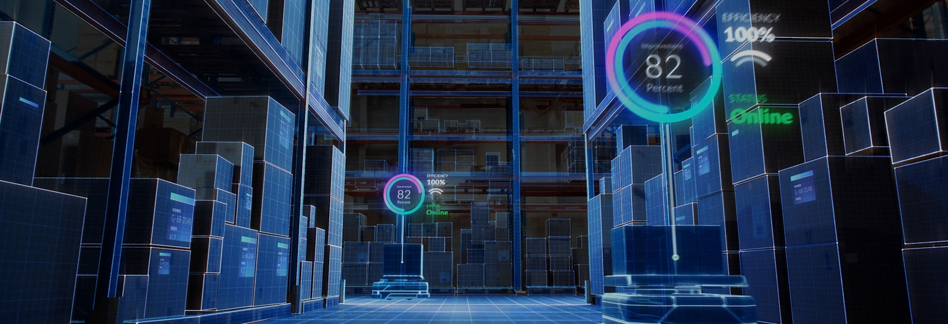 Automated robots moving in warehouse>Operational Optimization > Dassault Systèmes®