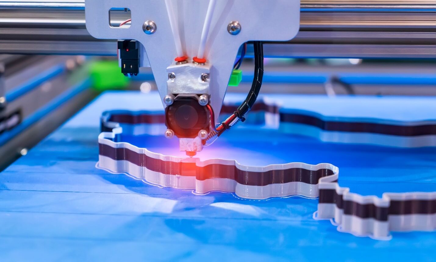 How is UV light part of the fast-evolving 3D printing technology?