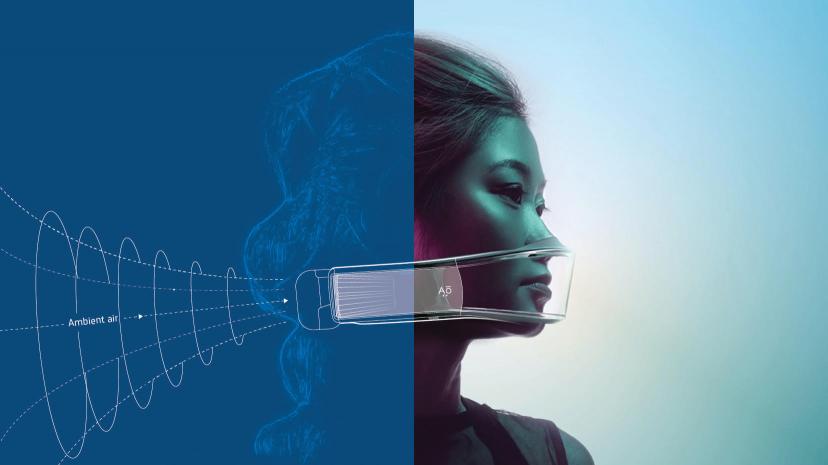 Aō Air redéfinit la protection respiratoire avec un masque à capteurs intelligents > projet 3DEXPERIENCE Lab