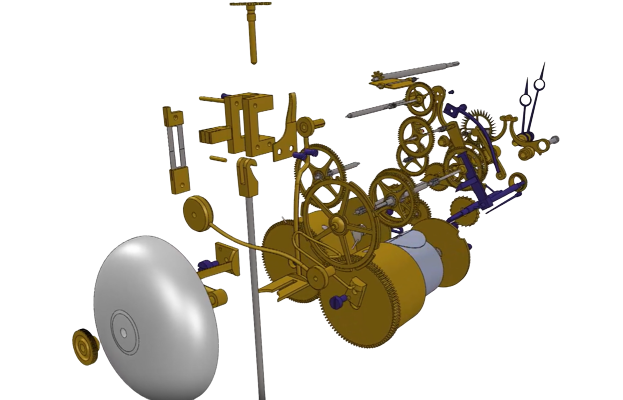 Mécanisme d’horlogerie ancienne de Chronospedia pour préserver le patrimoine horloger