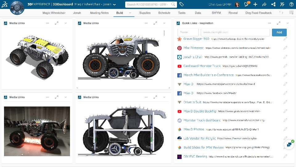 Usage de la plate-forme 3DEXPERIENCE - Magic Wheelchair