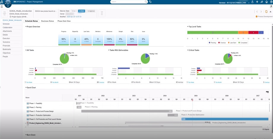 Vermeer Project Management on 3DEXPERIENCE platform > Dassault Systèmes