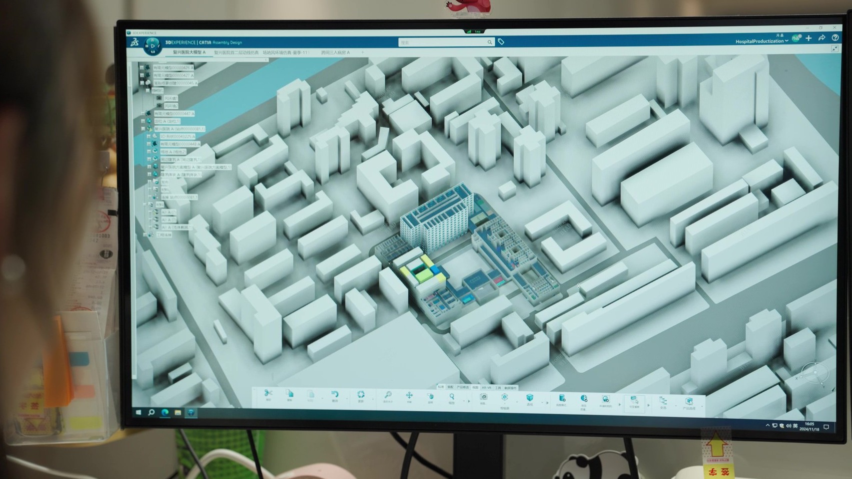 Architects using 3DEXPERIENCE platform to design a smart hospital with modular, sustainable digital models