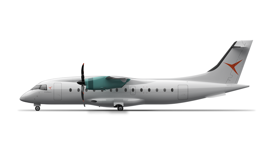 Deutsche Aircraft D328eco side profile picture > Dassault Systèmes