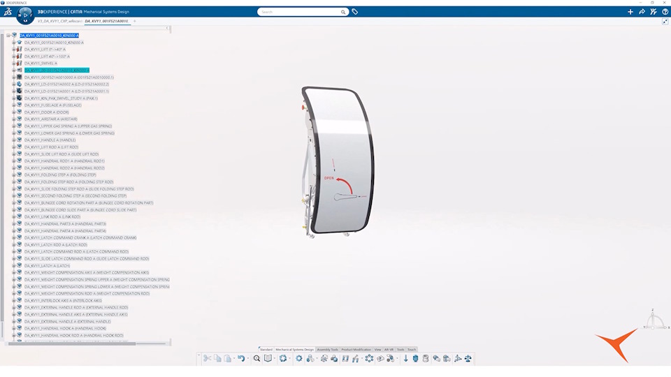 Deutsche Aircraft platform door design > Dassault Systèmes