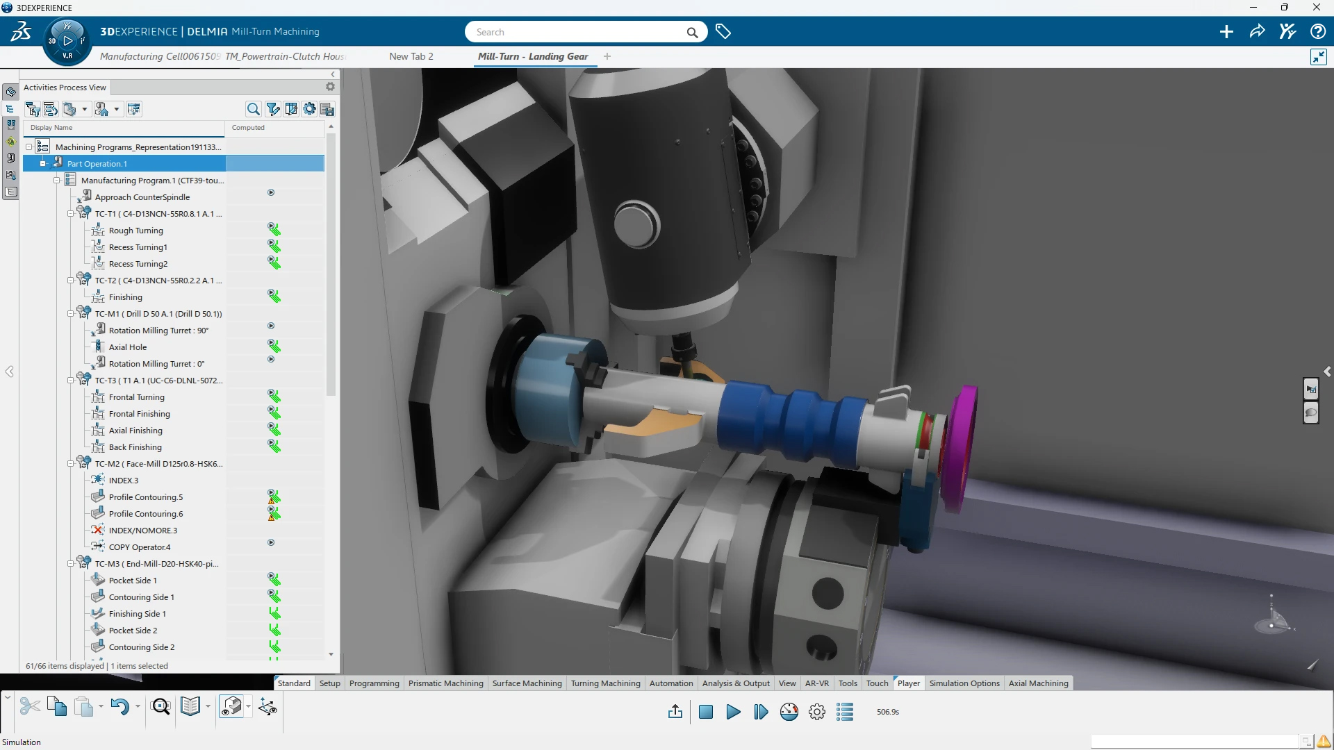 3DEXPERIENCE Engineer for Students Delmia Mill-turn Machining > Dassault Systèmes