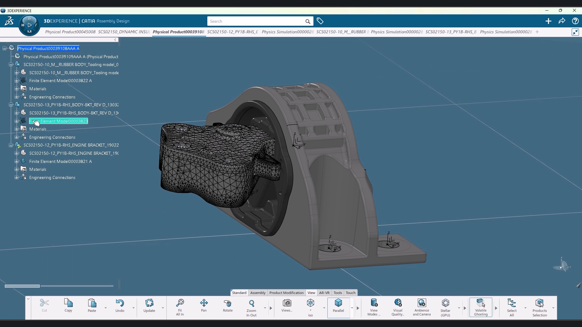 Sujan Contitech engineer using the 3DEXPERIENCE platform to design advanced anti-vibration automotive components.