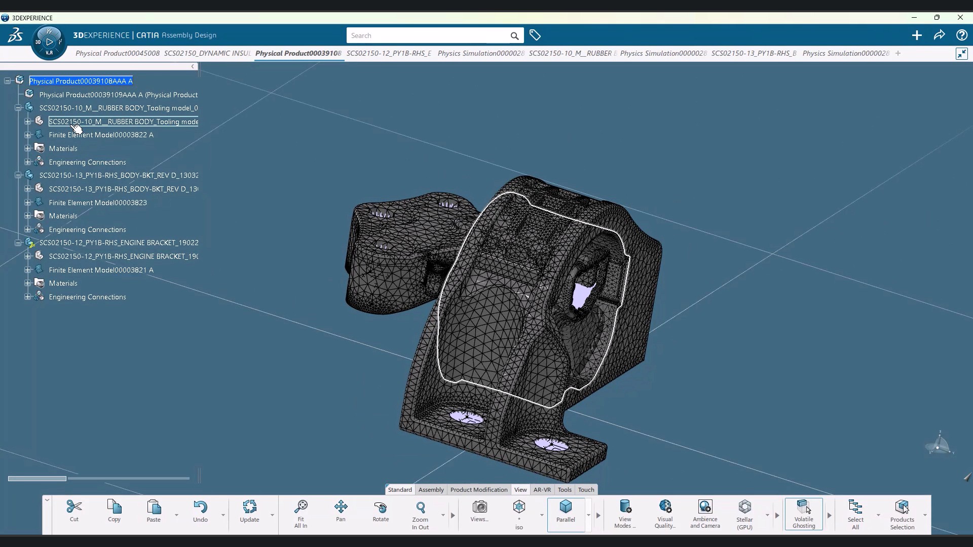Sujan Contitech engineer using the 3DEXPERIENCE platform to design advanced anti-vibration automotive components.