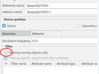 Object detection on Sensor in Robot Virtual commissioning