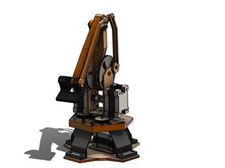 Robotic Arm Design: Multi-Axis Kinematics & Stepper Motor Integration