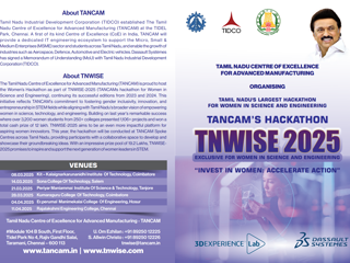 Hackathon for Women in Science & Engineering | TANCAM | TNWISE 2025