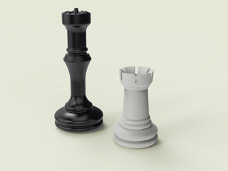  Chess Pieces Mold Design – Queen & Rook Series 