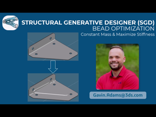 Structural Generative Design (SGD) in 3DEXPERIENCE - Bead Optimization [8 min]