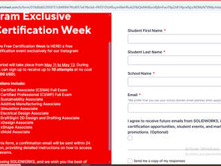 Free Certification Week. inscription delay 11-13 may