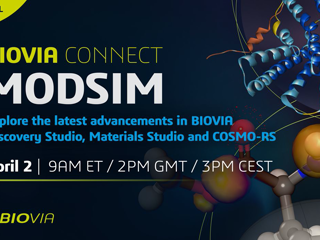 Just a few weeks away from the virtual event - BIOVIA Connect: Molecular Modeling and Simulation!!