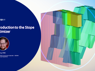 All 3 Sessions of the GEOVIA Tutorials: Stope Shape Optimizer are Now Available- ON DEMAND!