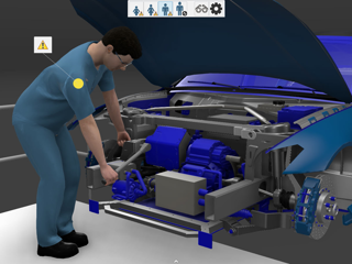 Ergonomics in 3D for the automotive industry
