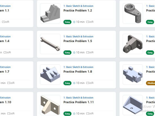 Level Up Your CAD Skills with 350+ Practice Problems