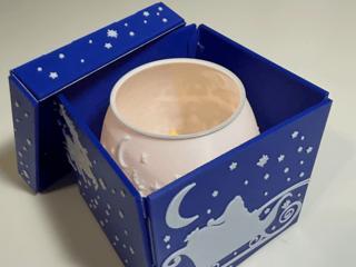 Origami Gift Box for Santa Tealight