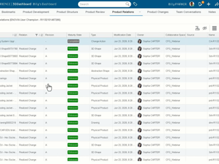 Exporting List of Realized Changes