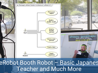 LeRobot Booth Robot – Basic Japanese Teacher and Much More