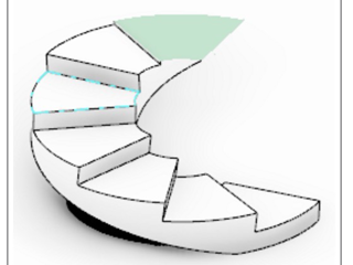 Circular stairs in 3d Building Design
