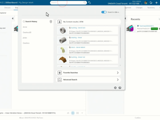 Control the Global Search on the 3DDashboard