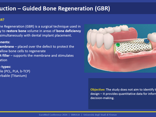 University of Florence | Finite Element Modeling for Structural and Clinical Assessment of Guided Bone Regeneration in Oral Surgery | EuroMed Conf 2026