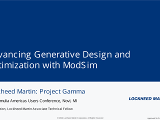 Lockheed Martin | Advancing Generative Design and Optimization with MODSIM