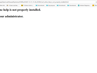 ICEM Surf online Help not working