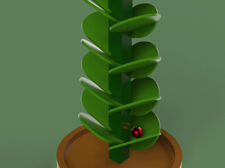 Fibonacci Christmas Marble Tree