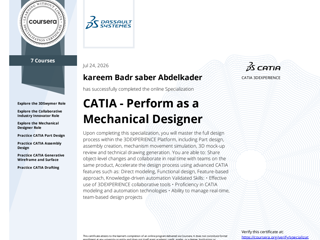 CATIA - Perform as a Mechanical Designer Specialization! 