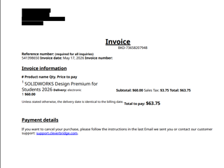 Access Denied / Missing Roles for Student Account - Reference 541398650