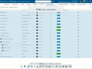 Useful Tip| Multi-Selection Methods in a Product Structure