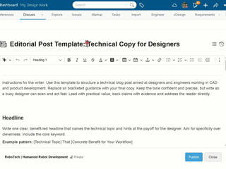 Useful Tip- Using your Personal Space for Templates