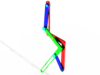 Motion Monday: Inverted Slider Crank in Series with Slider Crank