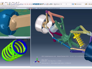 Motion and Stress Simulation of a Double Suspension System in Abaqus