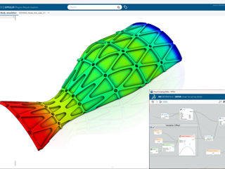 MODSIM with CATIA Visual Scripting | Isogrid Thrust Chamber