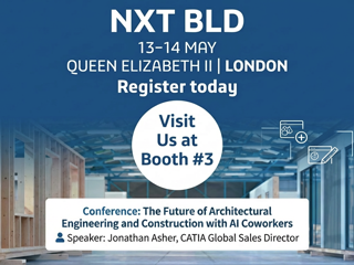 CATIA at NXT BLD Conference in London, May 13-14, 2026