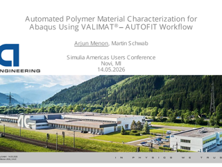 4A Engineering GmbH | Automated Polymer Material Characterization for Abaqus Using VALIMAT-AUTOFIT Workflow