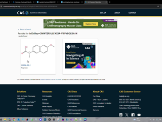 New BIOVIA Draw Add-in: CAS Common Chemistry Search