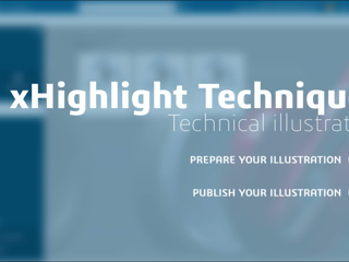 xHighlight Techniques: Technical illustration & Scroll navigation after deployment