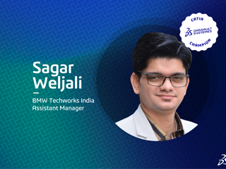 Introducing our new CATIA Champion, Sagar Weljali 