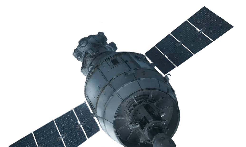 satellite beginning right