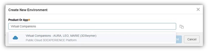 Technical Environments selection step
