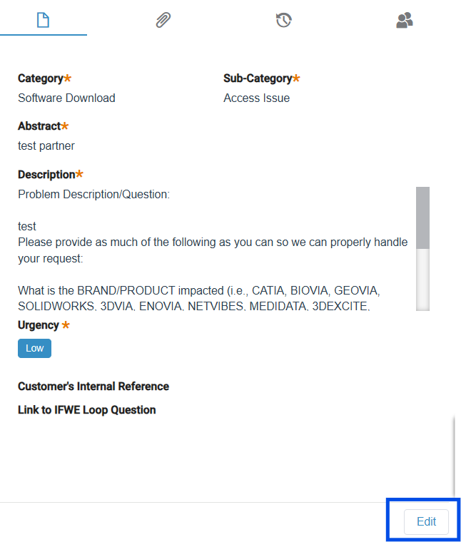 Non-Technical Service Request – How to modify the request in the 3DSupport App?