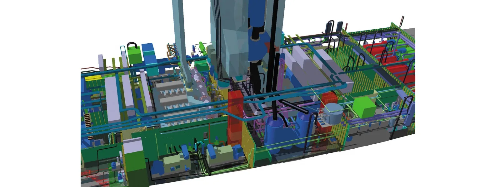 Deltamarin Cruise ship engine room coordination model > Dassault Systèmes