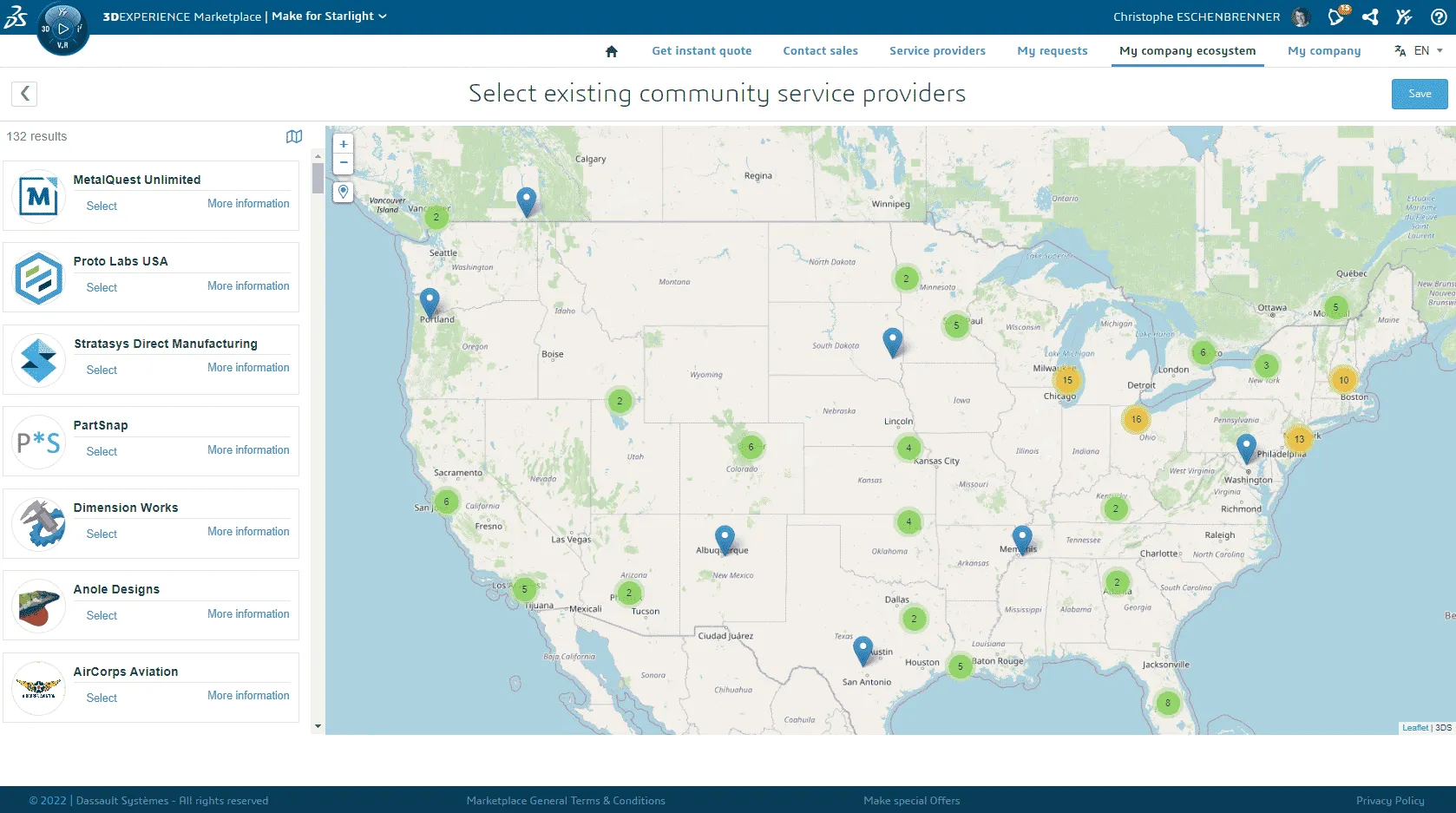 3DEXPERIENCE Make enterprise Map - 3DEXPERIENCE Make