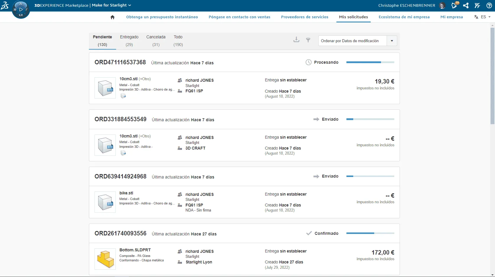Servicio de mapas empresariales de 3DEXPERIENCE Make - 3DEXPERIENCE Make