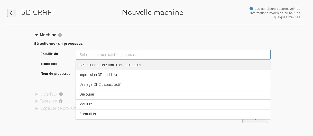 Ajouter une machine Seller Academy - 3DEXPERIENCE Make